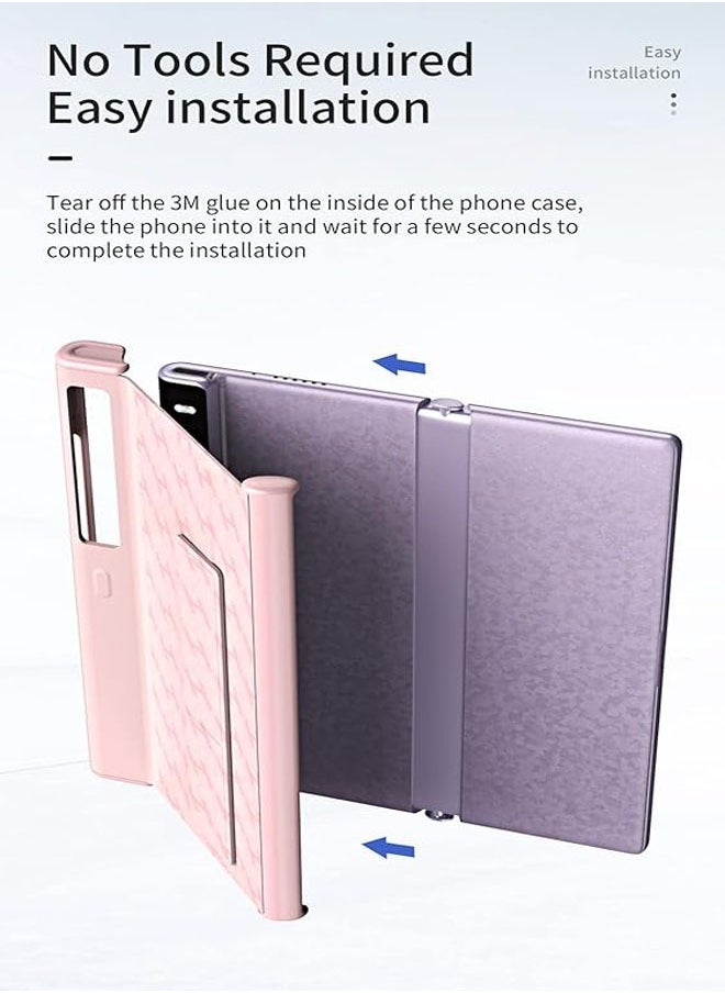 Generic - Phone case for Huawei Mate Xs 2, all-inclusive phone case with hinge and video holder, foldable leather case for Huawei Mate Xs 2 - Image 1