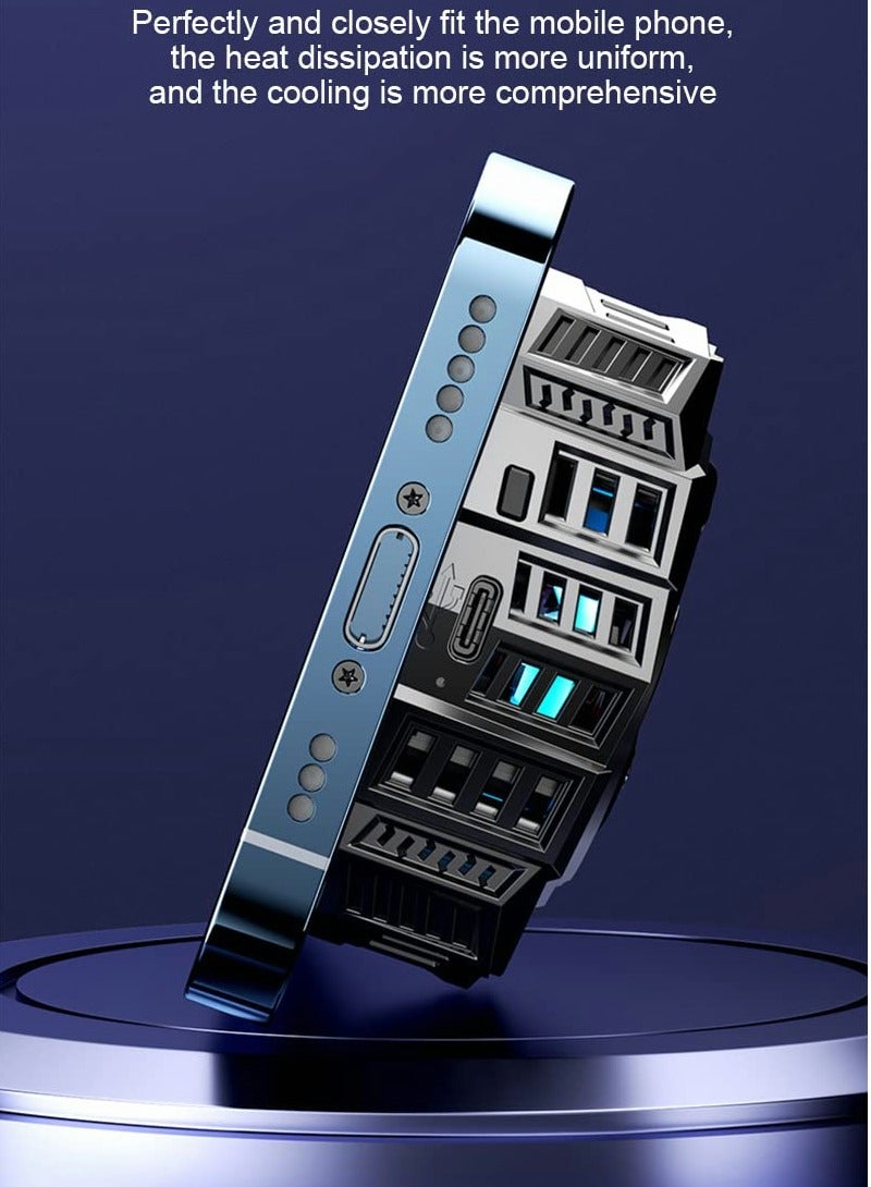 Phone Cooler Fan, Magnetic Cell Phone Cooler with Built-in Battery, Portable Gaming Semiconductor Cooling Compatible with iPhone - Image 5