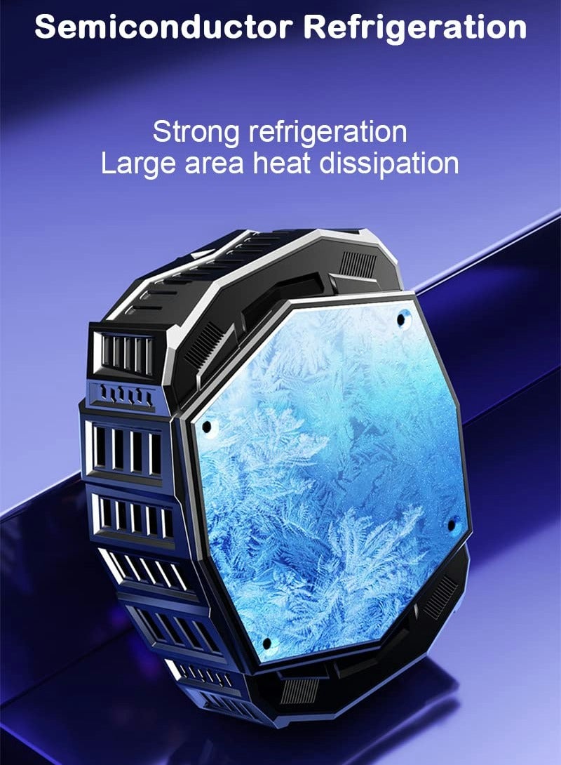 Phone Cooler Fan, Magnetic Cell Phone Cooler with Built-in Battery, Portable Gaming Semiconductor Cooling Compatible with iPhone - Image 2