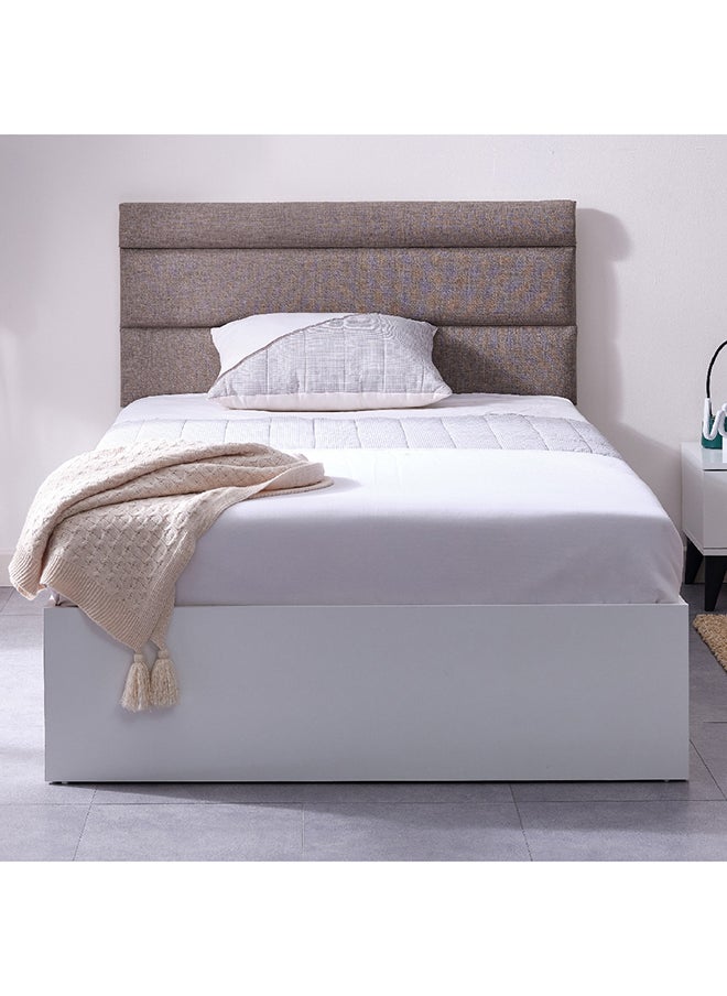 Home Box Star Smart Twin Bed with Upholstered Headboard 205.6 x 106 x 126 cm  - Image 3