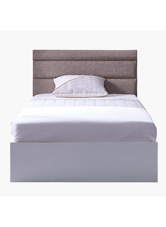 Home Box Star Smart Twin Bed with Upholstered Headboard 205.6 x 106 x 126 cm  - Image 4