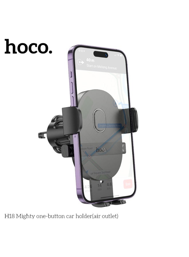 هوكو. حامل سيارة H18 Mighty بزر واحد (مخرج هواء) - Image 2