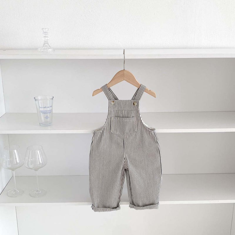 2025 Korean Style Kidsren'S Clothing, Baby Overalls, Autumn Denim Jumpsuits, Fashionable Men'S And Women'S Baby Casual Trendy Kidsren - Image 1
