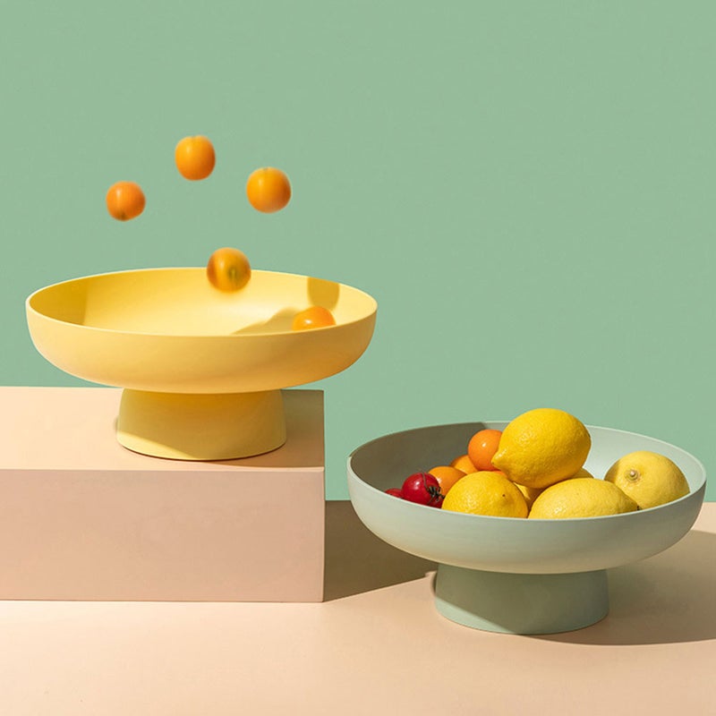 Portable Fruit Draining Bowl High Base Fruit Basket Decorative Fruit Holder - Image 3