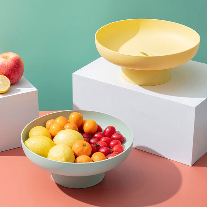 Portable Fruit Draining Bowl High Base Fruit Basket Decorative Fruit Holder - Image 5