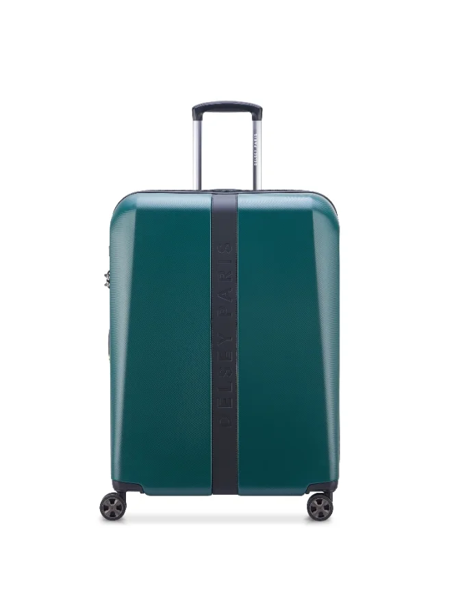 ديلسي Promenade Hard 2.0 Expendable Double Wheel Trolley Suitcase 80cm/32inch, 5.8kg, 134+10L,Gree