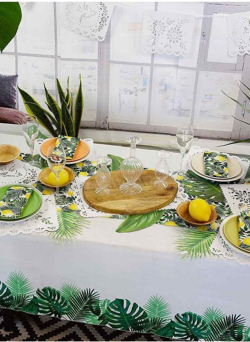 توكينج تيبلز غطاء طاولة استوائي بنقش النخيل - Image 2