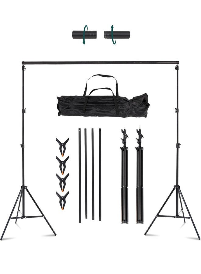 Kate Photo Backdrop Stand 10x8.5ft Adjustable Background Stand Kit for Photography (Indoor/Outdoor) and Party Decorations - Image 1