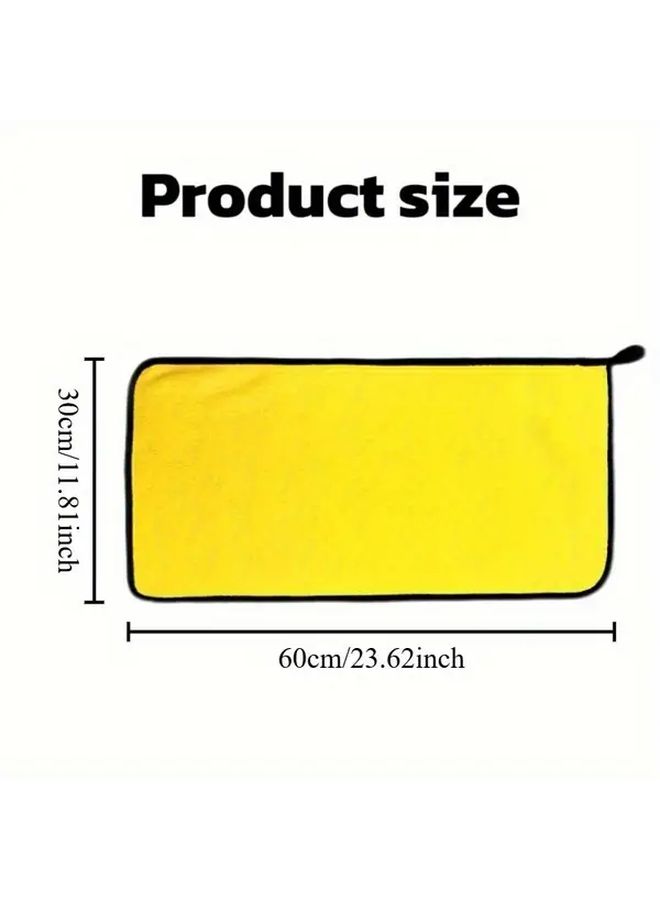 5 Pieces Large Microfiber Cleaning Towels 23.6 X 11.8 Inches Absorbent For Cars Pets Home Kitchen Bathroom Durable Easy Clean Car Polishing Fishing Supplies - Image 4