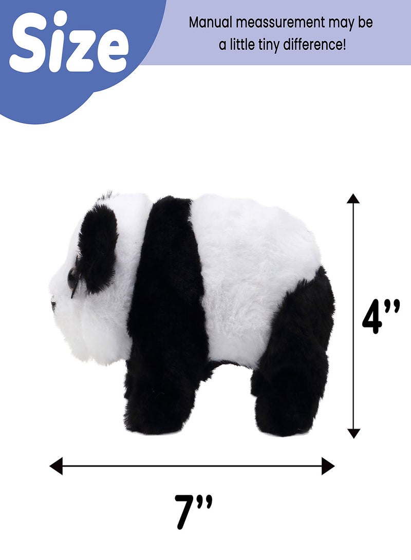 Excefore Interactive Electronic Pet Crawling Panda Plush Bunny Toy with Sounds Movements Animated Walking Wiggle Ears Twitch Nose Gift for Toddlers Birthday Stuffed Animal Electric Gift - Image 3