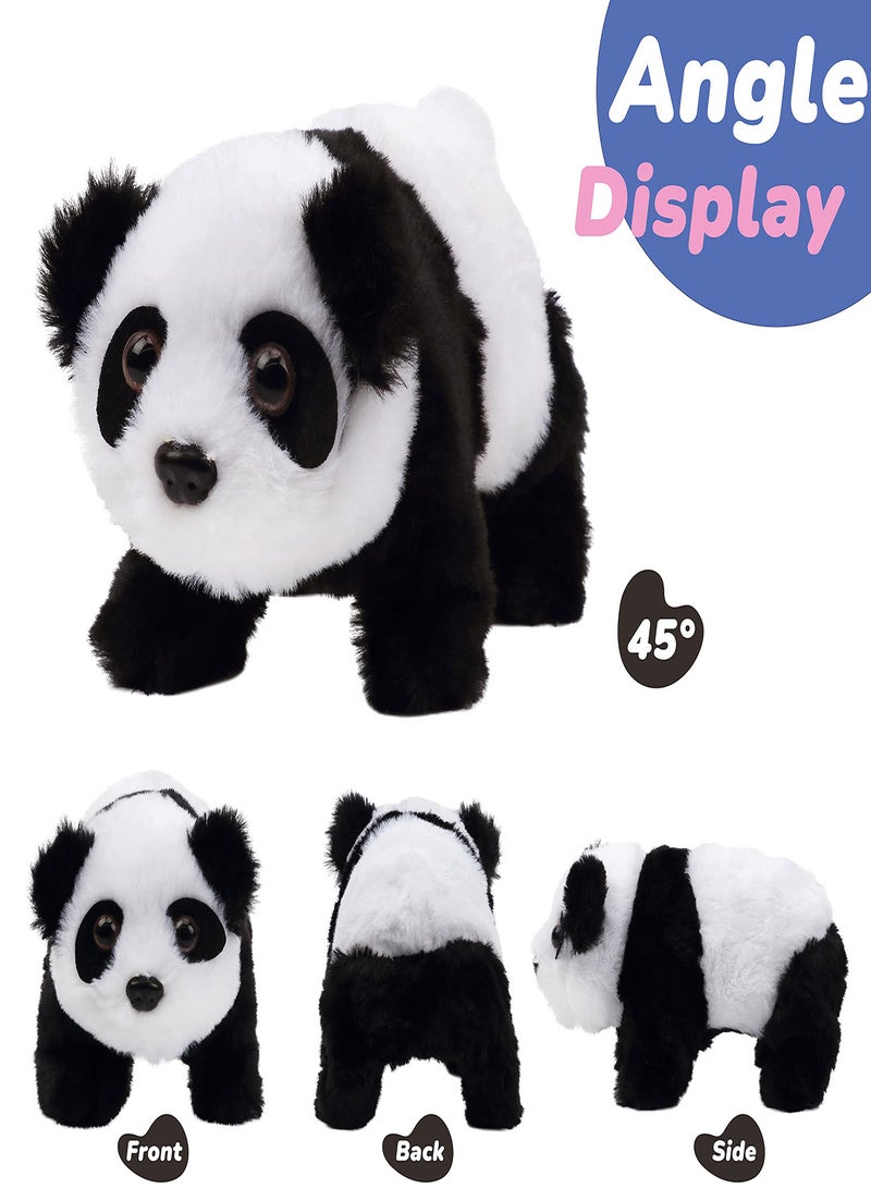 Excefore Interactive Electronic Pet Crawling Panda Plush Bunny Toy with Sounds Movements Animated Walking Wiggle Ears Twitch Nose Gift for Toddlers Birthday Stuffed Animal Electric Gift - Image 5