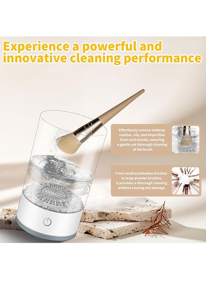 Muyixin Electric Makeup Brush Cleaner, Portable Electric Makeup Brush Cleaner, automatic Spinning Makeup Brush Cleaner Fit For All Size - Image 4