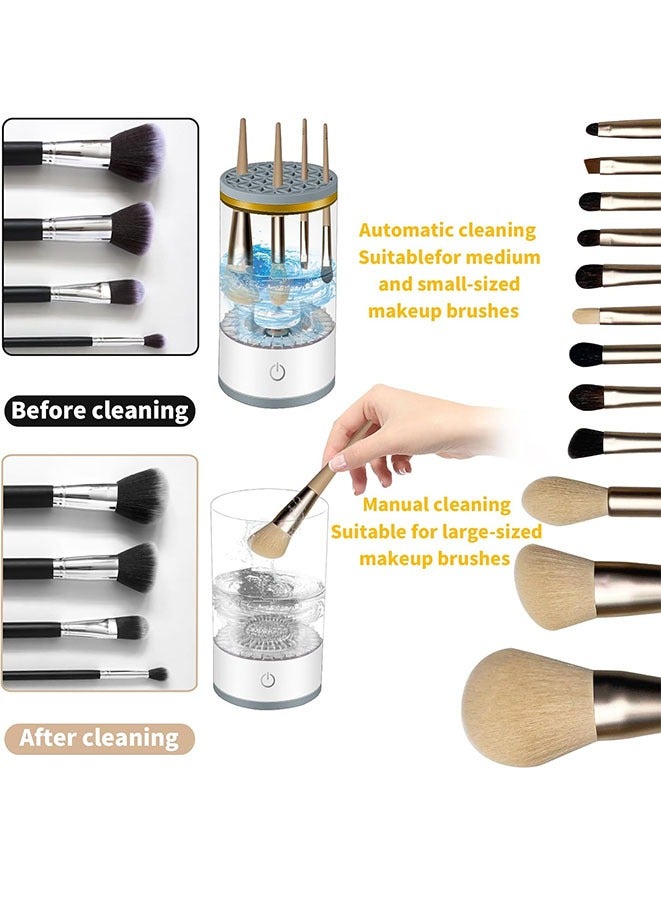 Muyixin Electric Makeup Brush Cleaner, Portable Electric Makeup Brush Cleaner, automatic Spinning Makeup Brush Cleaner Fit For All Size - Image 5