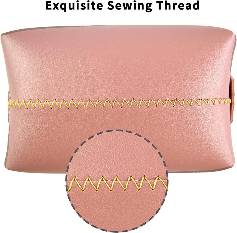 TYAGY Decorative Tissue Box Cover, PU Leather, Modern Rectangular Design, Holder for Bathroom Vanity, Office Desk, Pack of 1 Pcs, Multicolor - Image 4