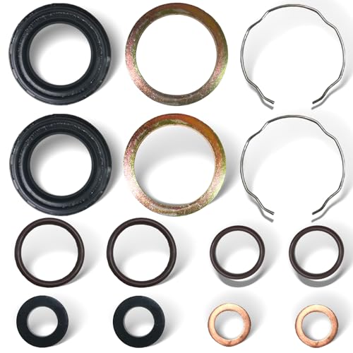 BIGLKNM 41mm Fork Seal Kit Compatible for Harley 19842017 FLHR Road King Electra Glide Sport Heritage Softail Motorcycle Front Forks Replace for 4584984