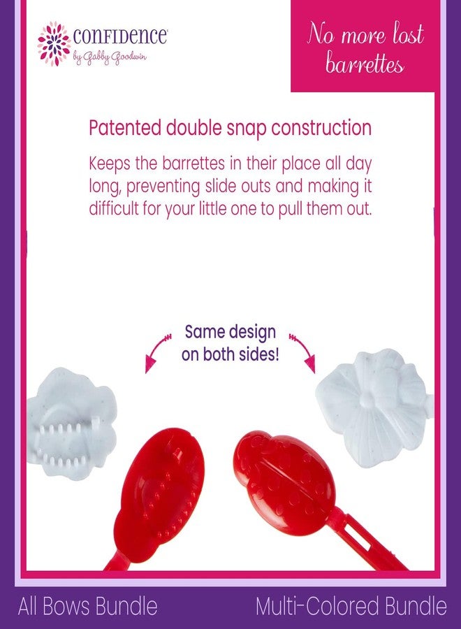 Confidence by GaBBY Goodwin - All GaBBY Bows Bundle - Non-Slip Barrettes – Bows that Stay in Place and Don't Slide Out – Double Sided Snap – 140 Pack – 14 Colors - Image 2