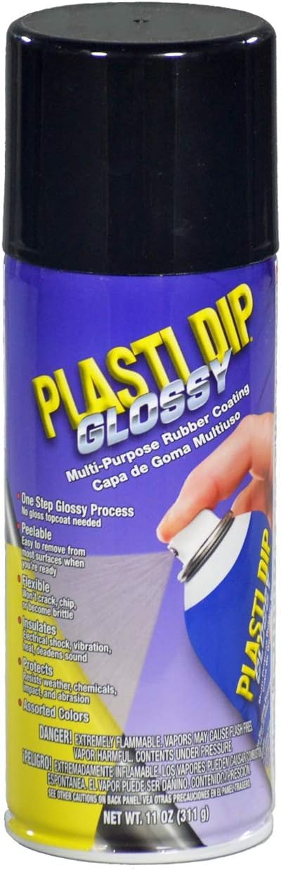 Plasti Dip Glossy Black Rim Kit, 11 oz Aerosol Pack of 4 cans bonus Cangun Tool - Image 4