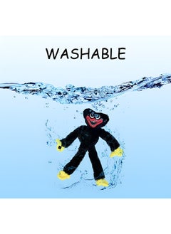 MAGIC VAULT Poppy Playtime Huggy Wuggy Plush Toy - Scary and funny plush doll,suitable for fans and friends (Black+Rainbow)  - Image 3