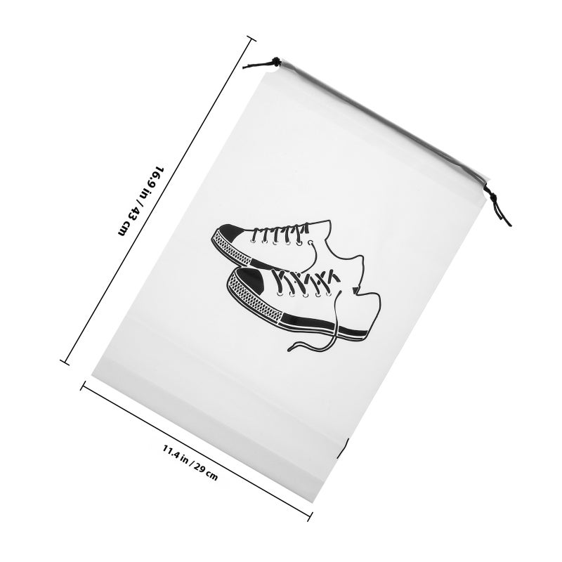 5pcs Drawstring Shoe Storage Bags Portable Shoe Bags Travel Shoes Dust Bags for Travel Closet - Image 2