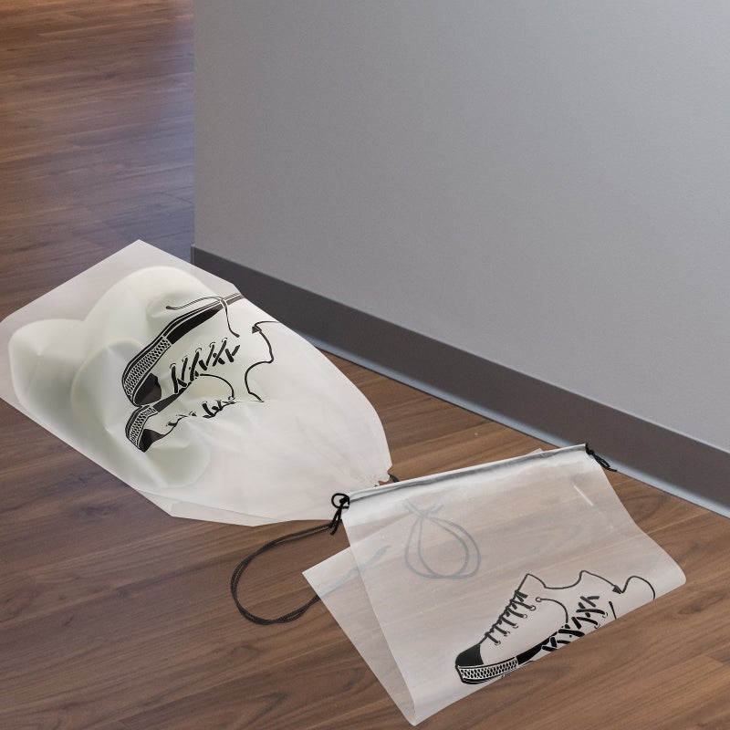 5pcs Drawstring Shoe Storage Bags Portable Shoe Bags Travel Shoes Dust Bags for Travel Closet - Image 3