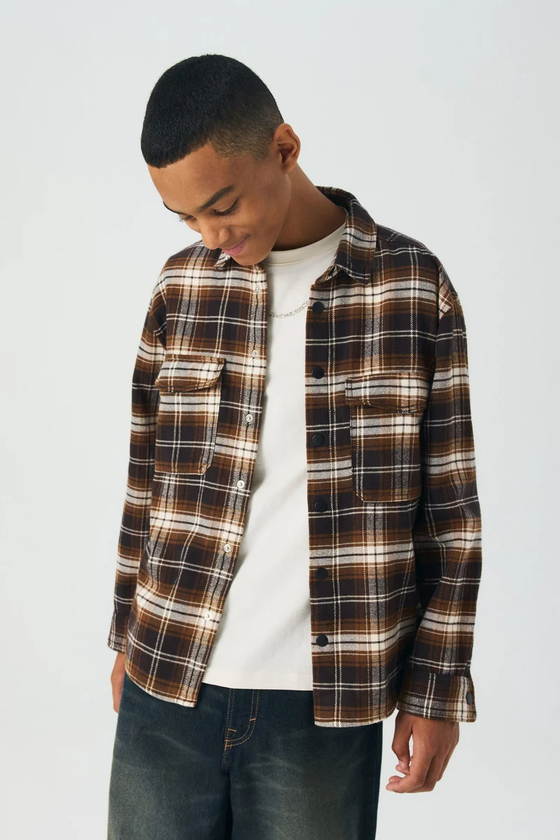H&M Cotton flannel overshirt