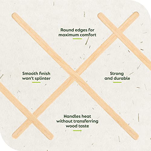 CulinWare Birch Wood Coffee/Beverage Stirrers 7" (1000 pack) Eco-Friendly Great For Your Coffee Nook. - Image 4
