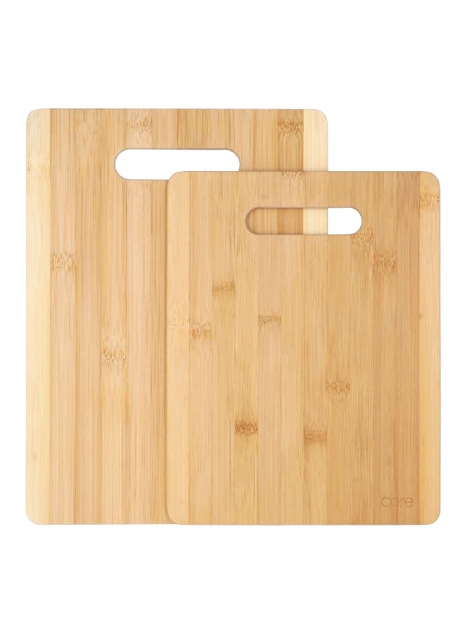كور كيتشن AC34187 طقم ألواح تقطيع من الخيرزان الصديق للبيئة والمضاد للميكروبات قطعتين بيج 24 × 33.2 × 1.6 سم - Image 1
