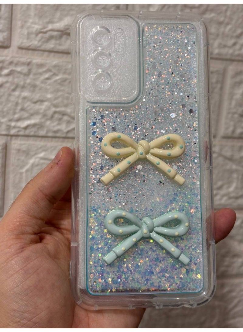 Back cover with a bow, compatible with the phone OPPO A16 / A54 - Image 1