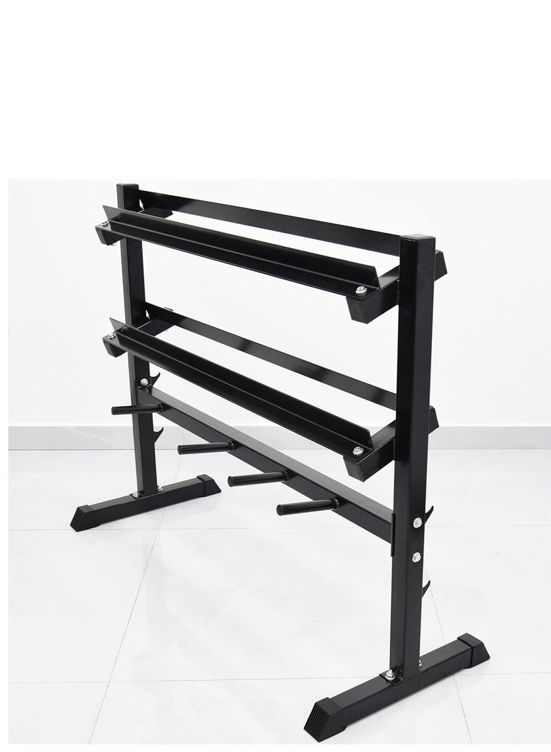 الكوتش رف تخزين الأوزان دامبل -  بار اولمبي  - بليت  Dumbbells - Image 3
