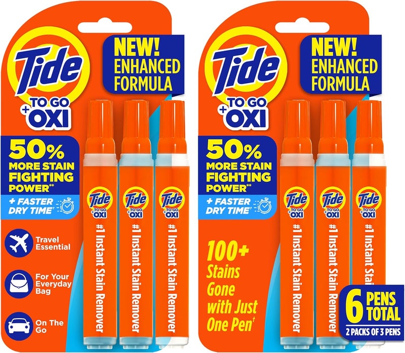 Tide to Go Instant Stain Remover Liquid Pen, 3 Count (2 Packages) - Image 1