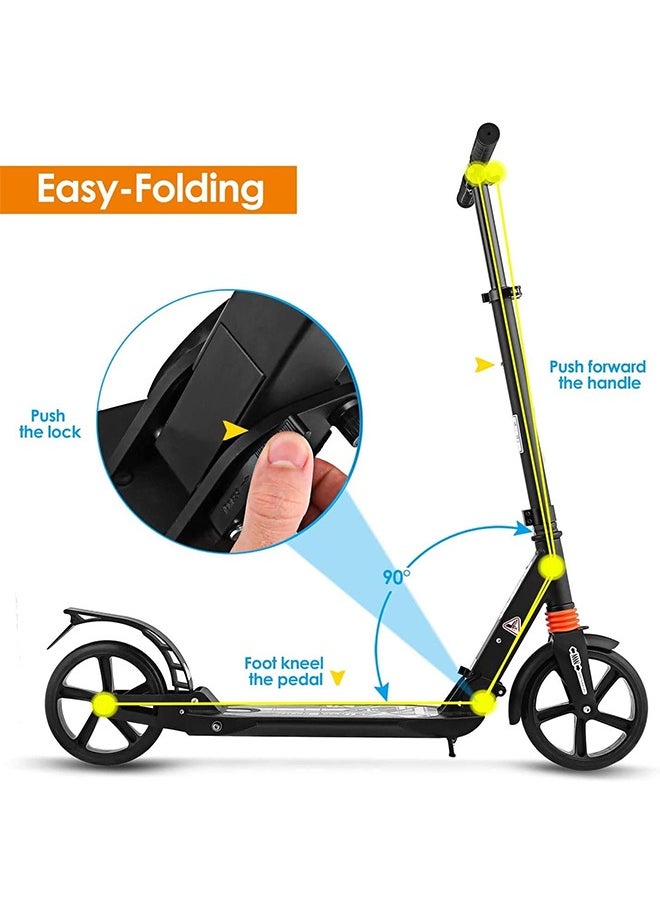 Beauenty Hight-Adjustable Urban Scooter Folding Kick Scooter With Big Wheels Over 10 years old and adults  - Image 2