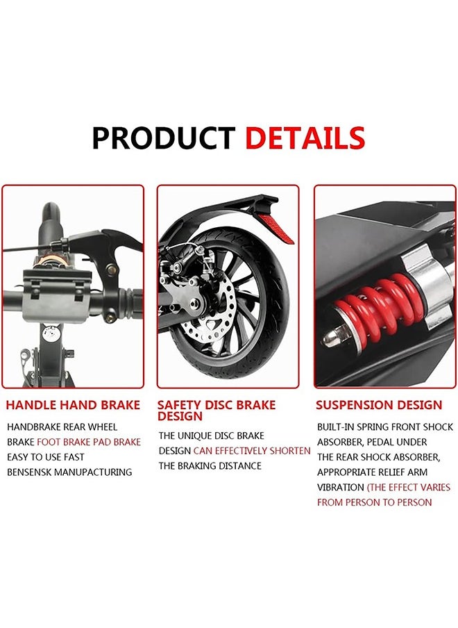 Beauenty Hight-Adjustable Urban Scooter Folding Kick Scooter With Big Wheels Over 10 years old and adults  - Image 4
