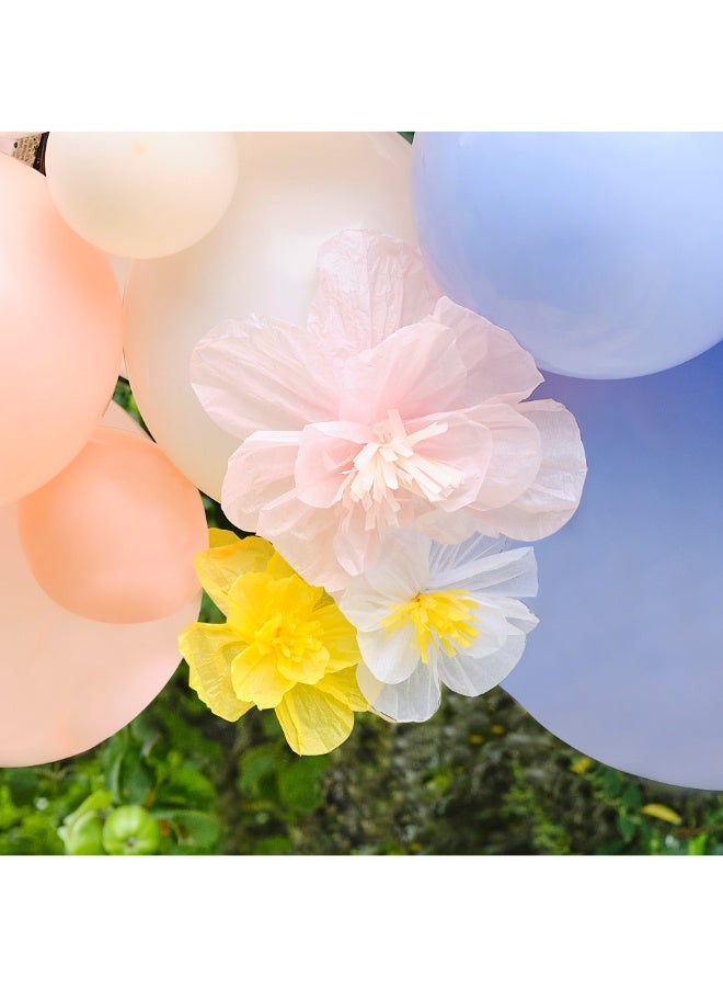Ginger Ray Pastel Balloon Arch With Tissue Paper Flowers - Image 2