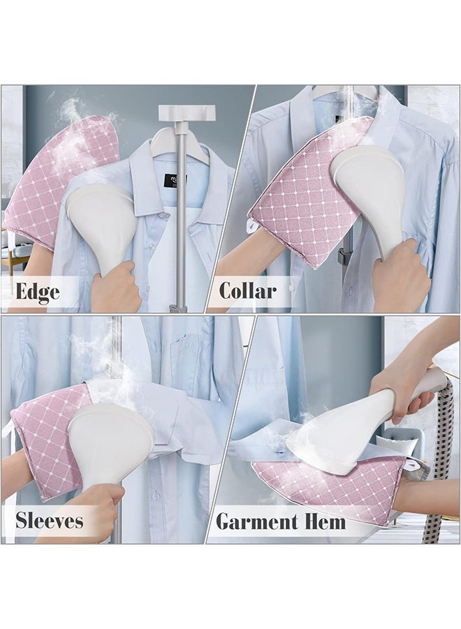 2Pcs Ironing Gloves for Clothes Steamer Anti Steam Glove Heat Resistant Small Ironing Board for Handheld Steamer  Waterproof Ironing Mitt with Finger Loop Garment Steamer Accessories - Image 3