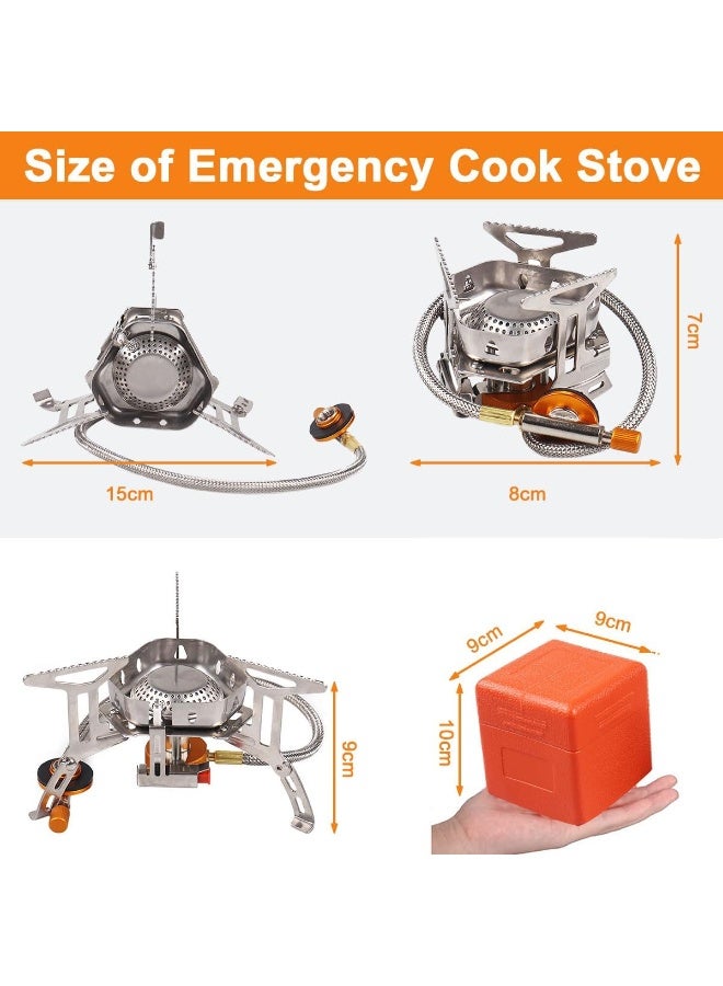 بلو فاير الموقد الغازي المحمول فائق الخفة 3500 واط - موقد تخييم مقاوم للرياح مع إشعال بيزو وحقيبة حمل، تصميم مضغوط قابل للطي للتخييم، المشي لمسافات طويلة، النزهات والطهي في الهواء الطلق | سطح طهي للطوارئ - Image 4