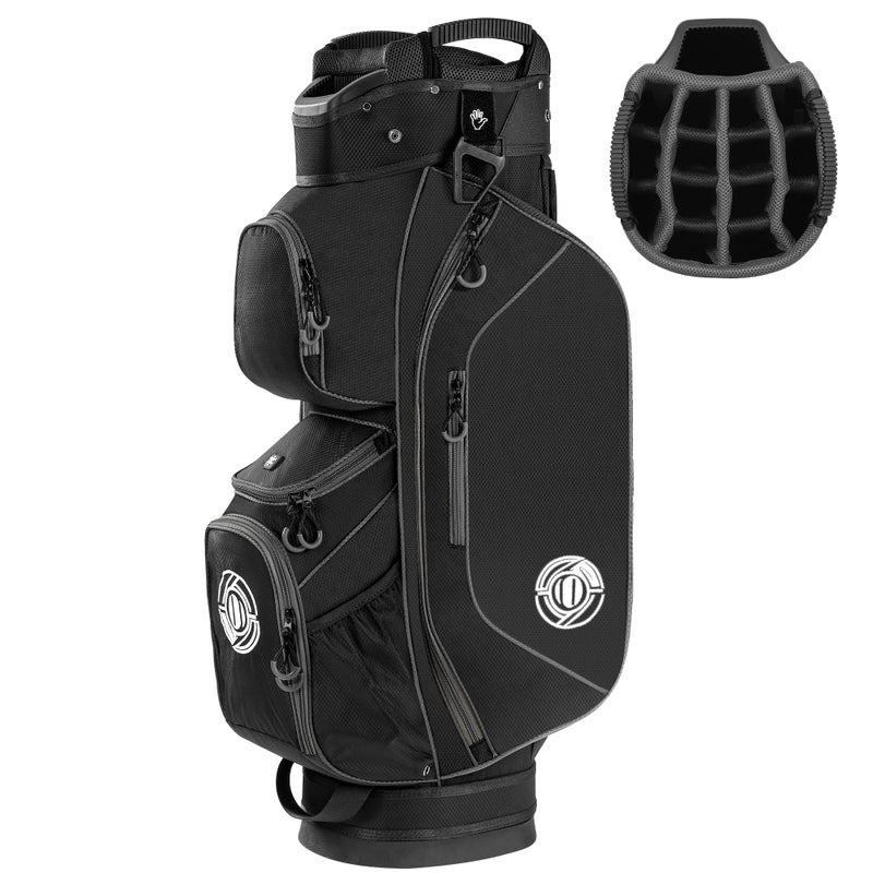 Shopsource Golf Cart Bag, 15 Way Top Lightweight Golf Bag, Golf Club Cart Bags for Men Women with Full-Length Dividers, Dedicated Putter Well, Rain Cover - Image 4