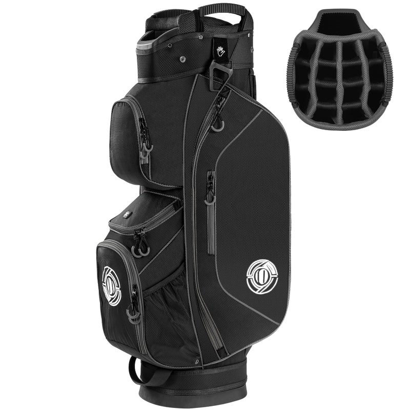 Shopsource Golf Cart Bag, 15 Way Top Lightweight Golf Bag, Golf Club Cart Bags for Men Women with Full-Length Dividers, Dedicated Putter Well, Rain Cover - Image 1