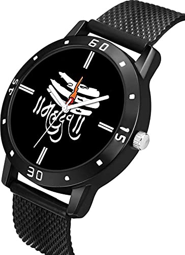 CERO MAHA-01 Analog mahadev Bracelet Style Combo Set Boys Watch -for Men (Black) - Image 2