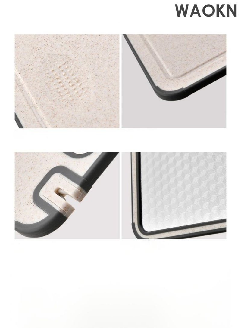 دبليو أيه أو كي أن لوح تقطيع من الفولاذ المقاوم للصدأ، ذو وجهين، يمكن استخدامه كلوح تقطيع، مع غلاف حافة لا يضر اليدين عند إذابة لوح التقطيع. تستخدم مايكسوان ألواح تقطيع مصنوعة من مواد صديقة للبيئة، سهلة التخزين، مع خاصية الشحذ. - Image 5