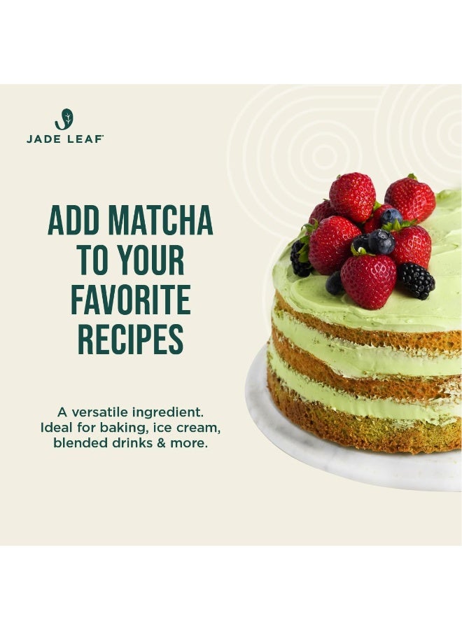 Jade Leaf Organic Green Tea Powder - Culinary Grade Premium Second Harvest - Authentic Japanese Origin (1.06 Ounce Resealable Pouch) - Image 5