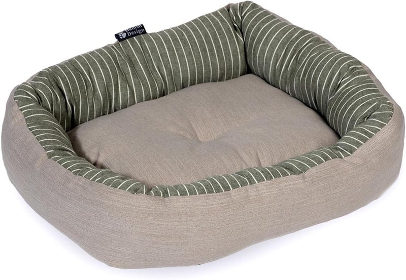 Danish Design Rustic Stripes Sage Snuggle Bed 34in 90X75X29cm - Image 2
