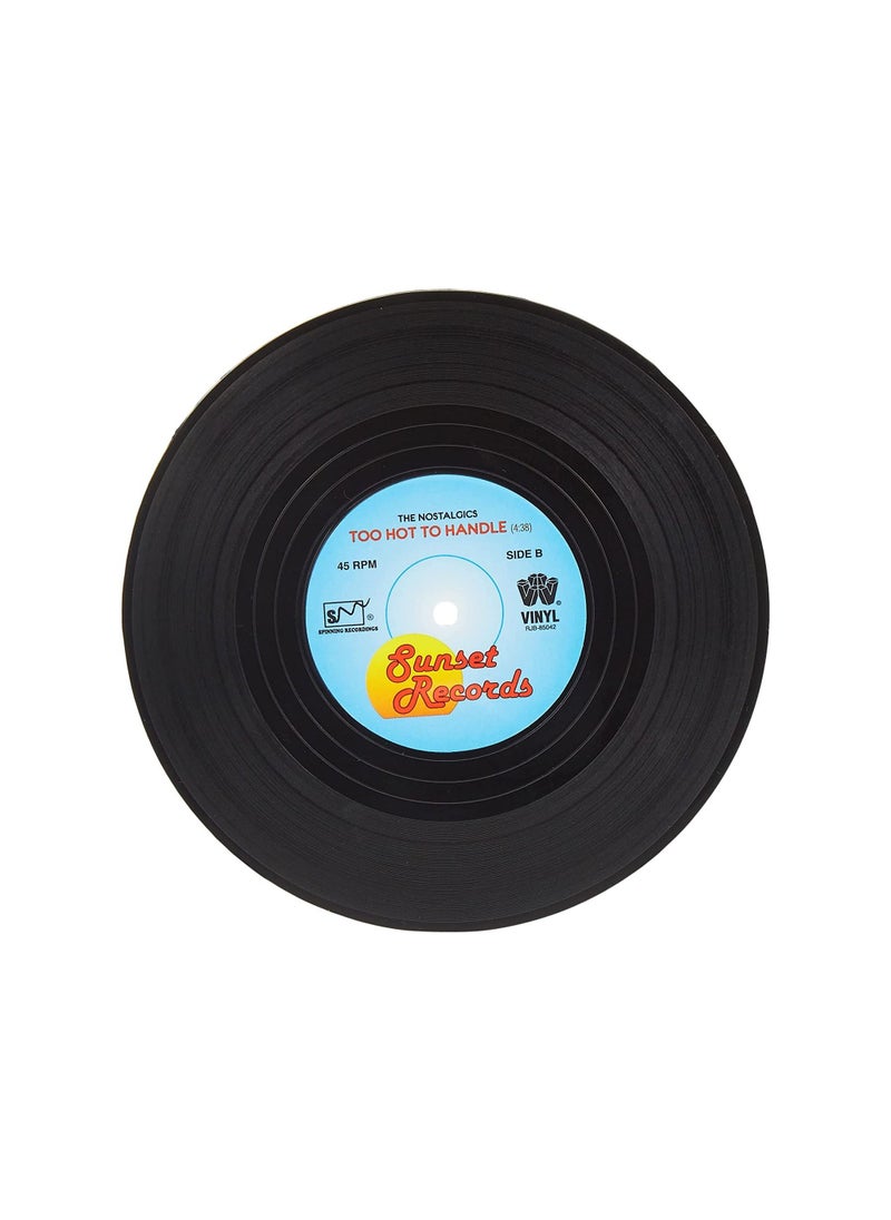 Cool Baby - Retro Vinyl Record Coasters Funny Drink Holder Place Mat Set Of 6 - Image 1