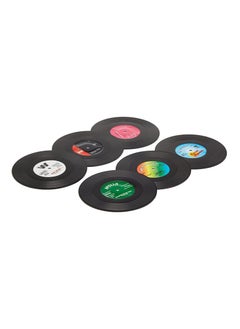 Cool Baby Retro Vinyl Record Coasters Funny Drink Holder Place Mat Set Of 6  - Image 1