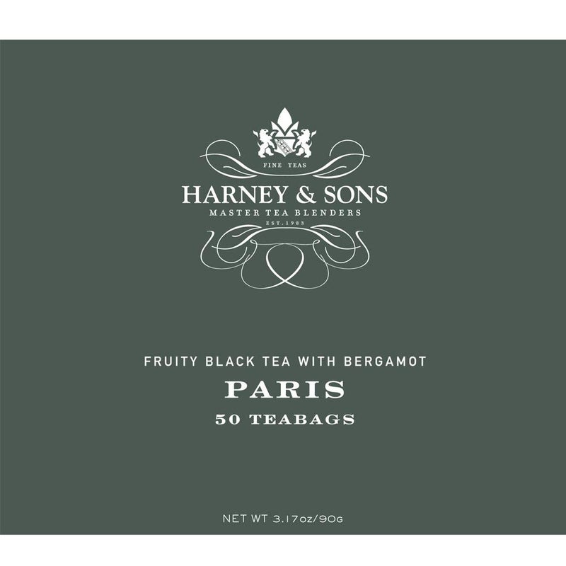 Harney & Sons Paris Black Tea | 50 Tea Bags | Fruity Vanilla & Caramel Blend with Hint of Lemony Bergamot - Image 3