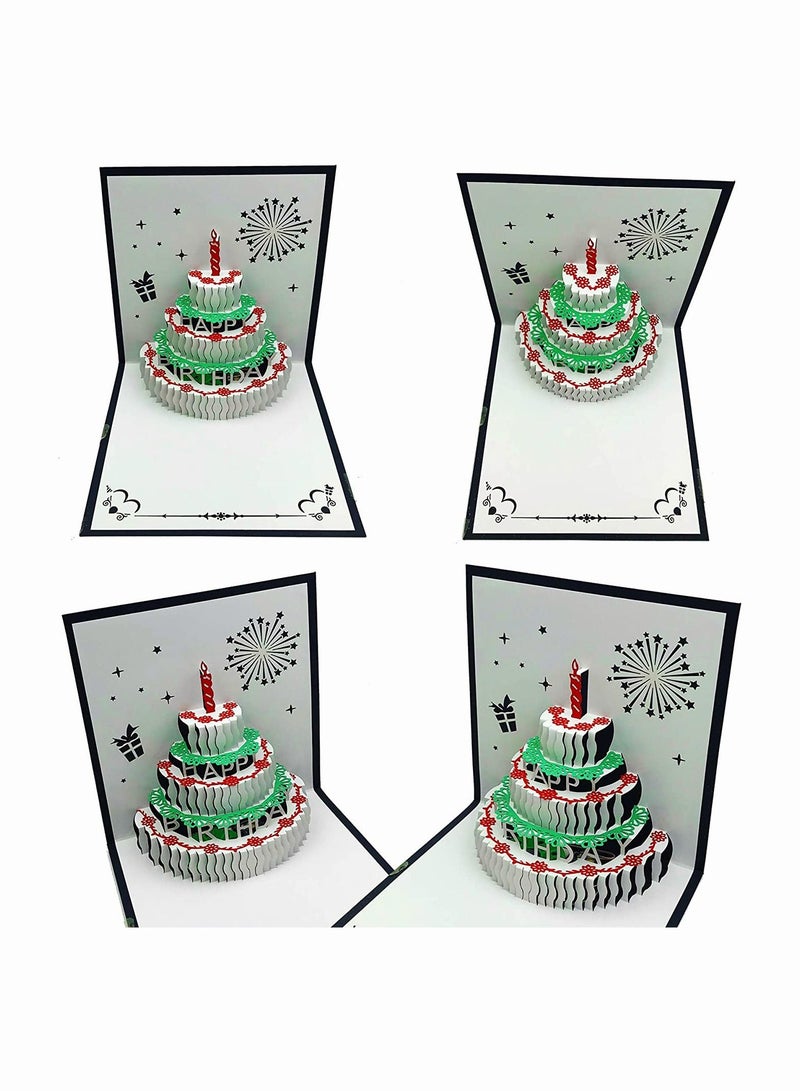 3D Birthday Cards, Warming LED Light Birthday Cake Music Happy Birthday Card Postcards Pop Up Greeting Cards Laser Cut Cards Best for Mom, Wife, Sister, Boy, Girl (1 Pack 5.9 Inch) - Image 4