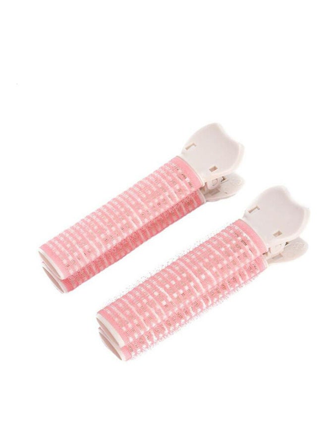 NIBEMINENT 2-Piece Professional Self Grip Hair Rollers Set Pink - Image 1