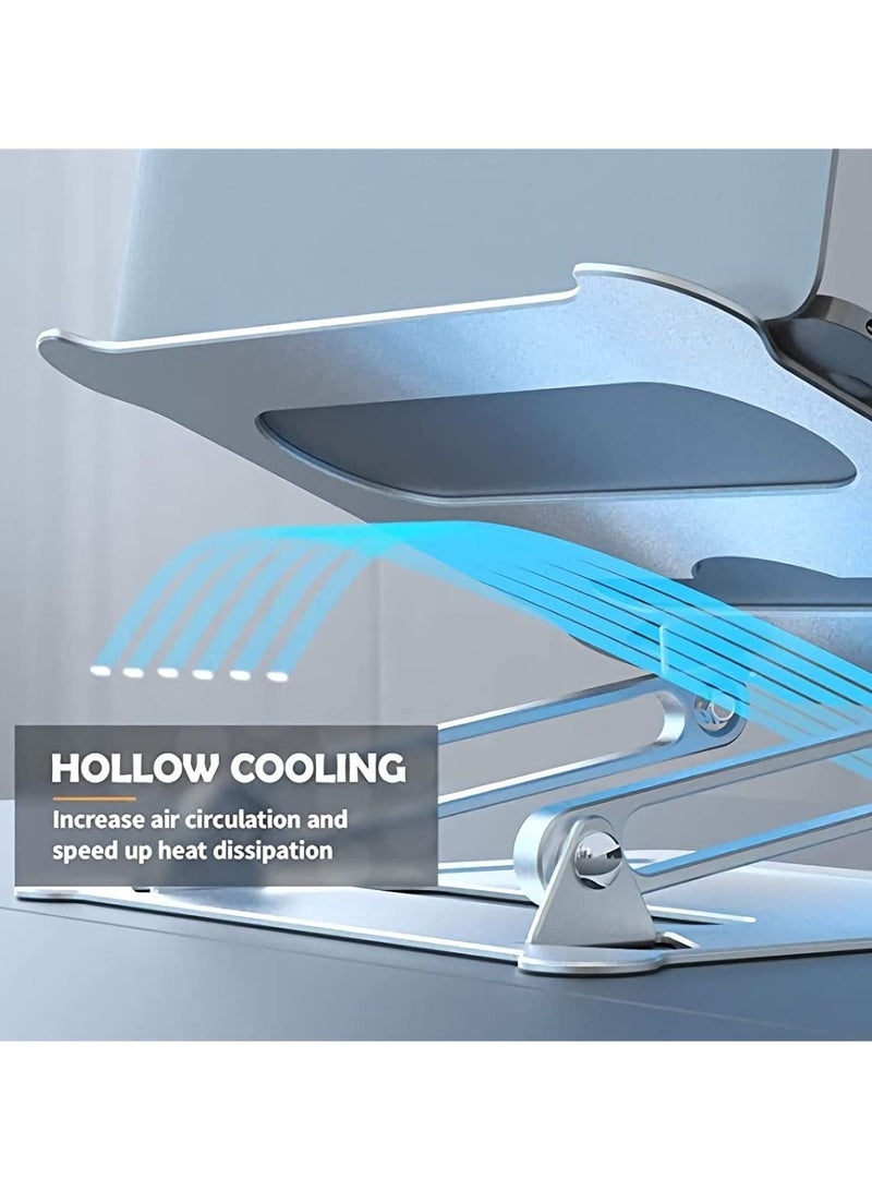 Adjustable Laptop Stand, Ergonomic Laptop Stand for Desk , Light Weight Aluminum Laptop Holder, Computer Stand Compatible with Mac MacBook Pro Air, Lenovo, HP, Dell and More - Image 4