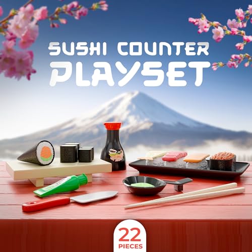Lollipop Sushi Interactive Toy Pretend Play Food Set Includes Sushi Counter Great Gift for Kids - Image 5