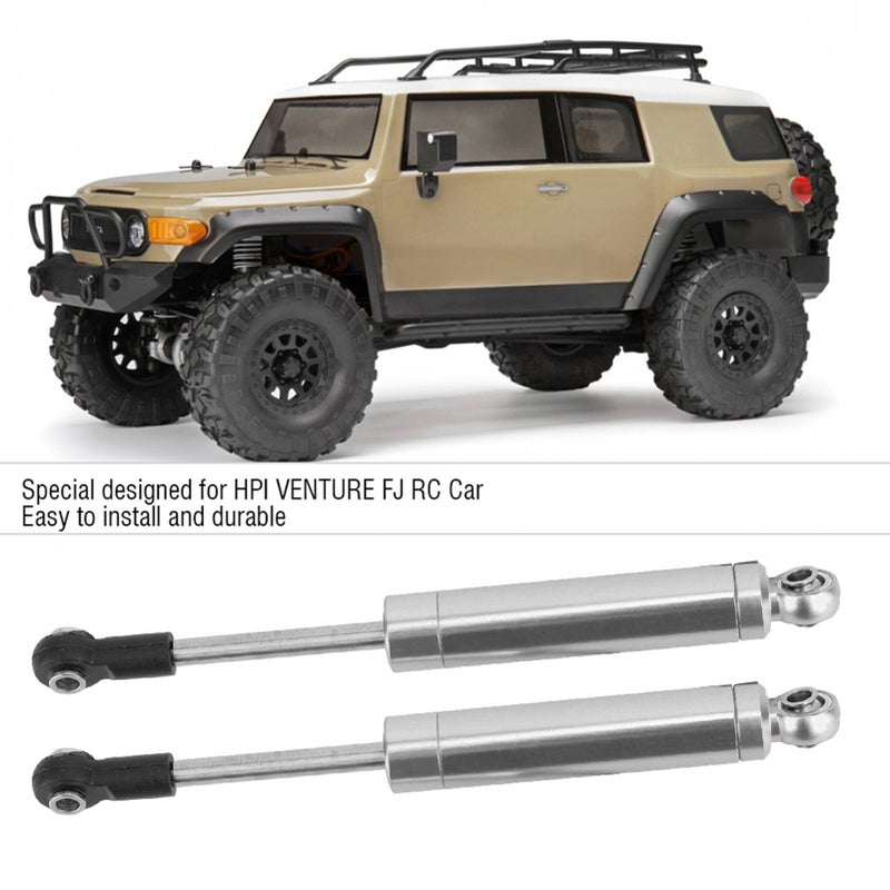 2pcs 102mm Aluminium Alloy Shock Absorber Damper Fit for HPI VENTURE FJ RC Crawler(Silver) - Image 5