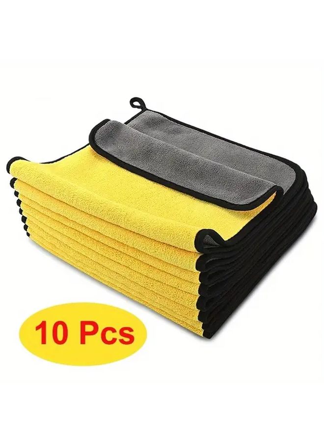 10 Pcs Microfiber Cleaning Cloths Super Absorbent Kitchen Rags Multi Purpose - Image 2